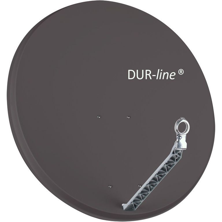 90cm Satellitenschüssel - DUR-line Select 85/90 A Ø: 90 cm Test 01.2017: sehr gut anthrazit (RAL 7012) Spiegel Feedarm und Rückenteil aus ALU