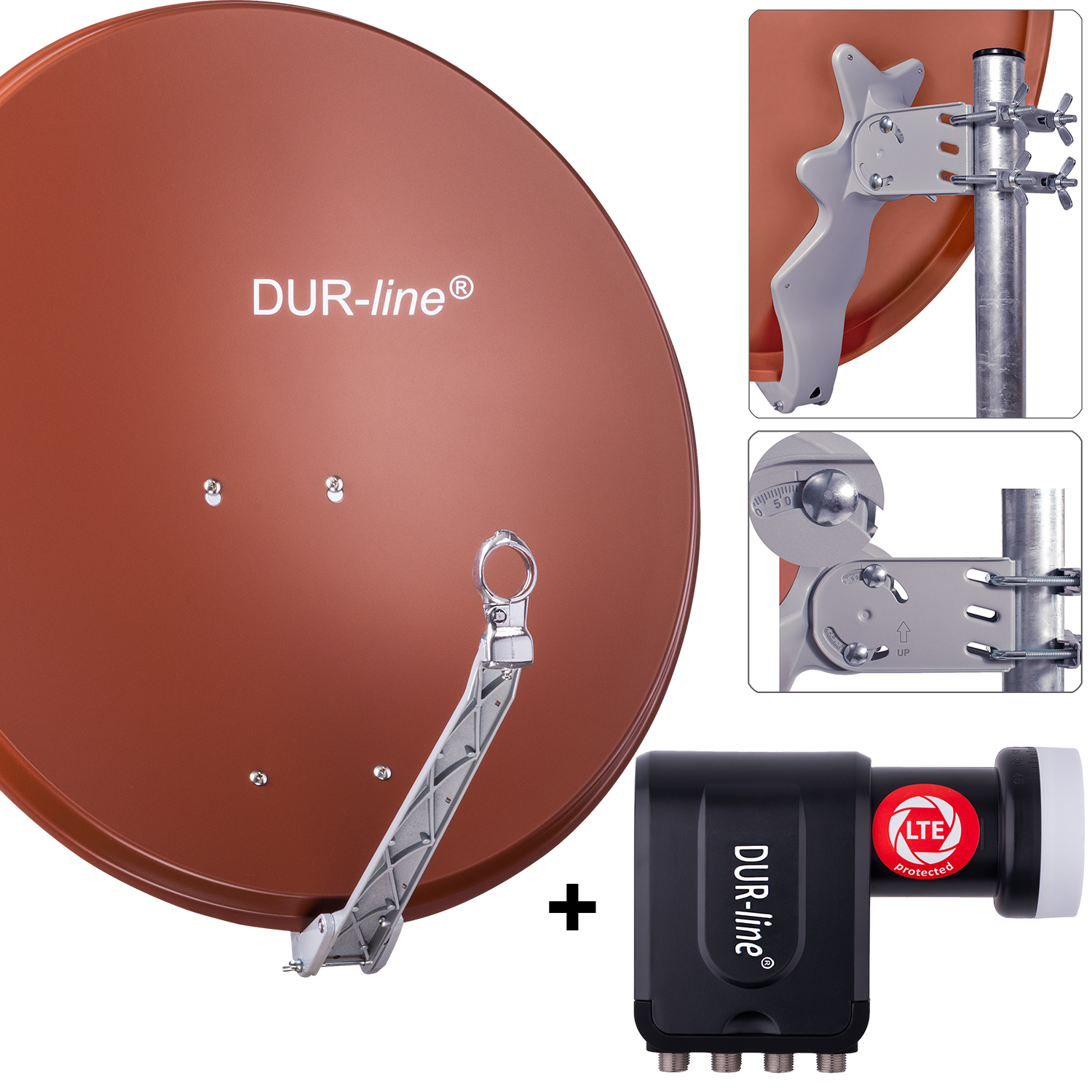 DUR-line 8 Teilnehmer Set 80 cm - Qualitäts-Sat-Komplettanlage 12367-/bilder/big/12367_1.jpg