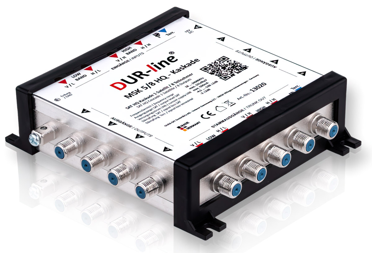 Multischalter 5/8 - DUR-line MSK 5/8 HQ für 8 Teilnehmer Kaskade 