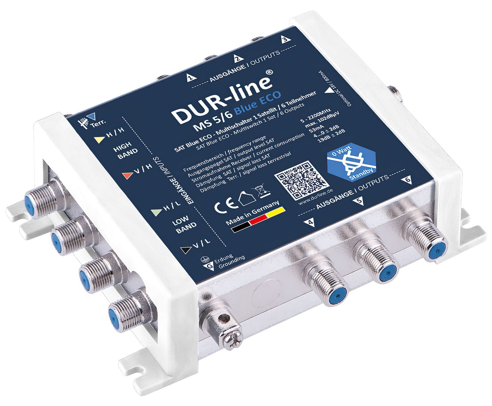 Multischalter 5/6 - DUR-line Blue eco Stromspar für 6 Teilnehmer-/bilder/big/13104_1.jpg