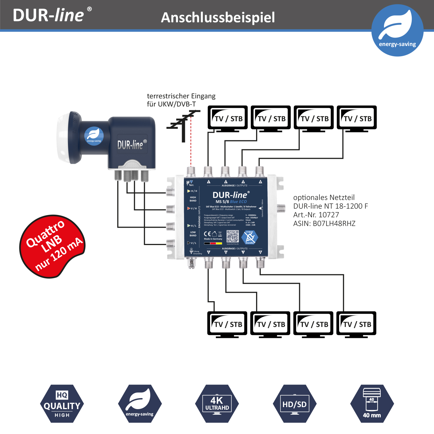 Multischalter 5/8 - DUR-line Blue eco Stromspar für 8 Teilnehmer-/bilder/big/13105_3.jpg