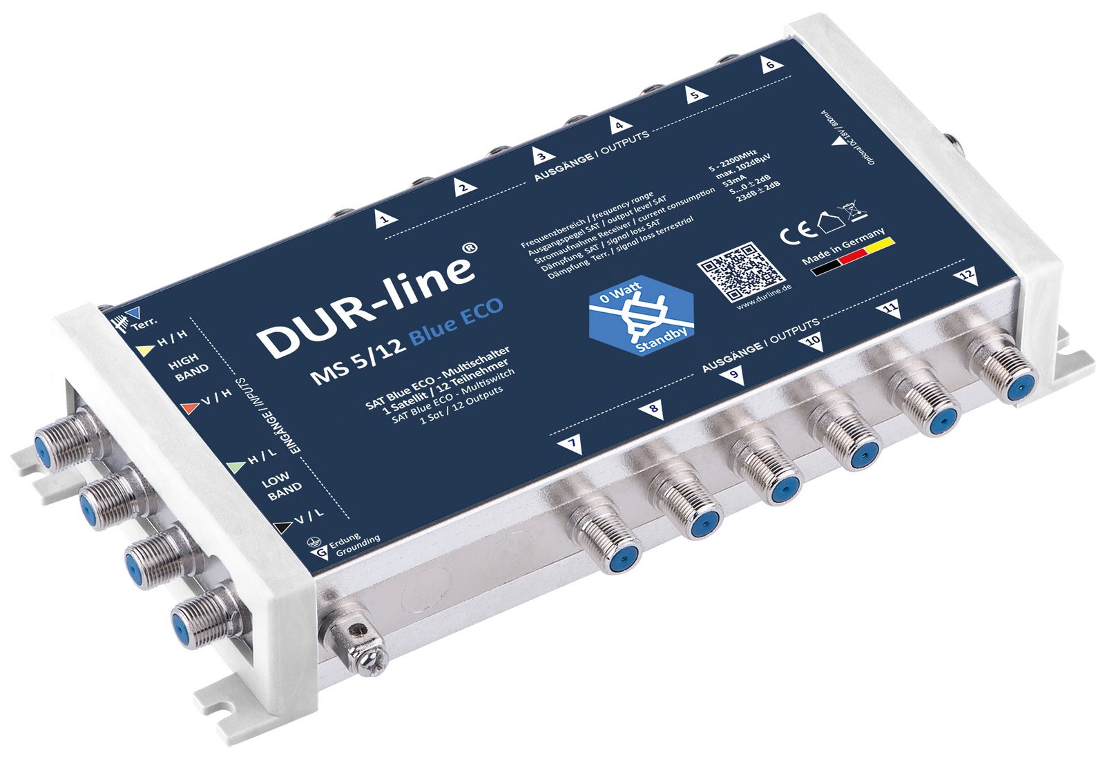 Multischalter 5/12 - DUR-line Blue eco Stromspar für 12 Teilnehmer-/bilder/big/13106_1.jpg
