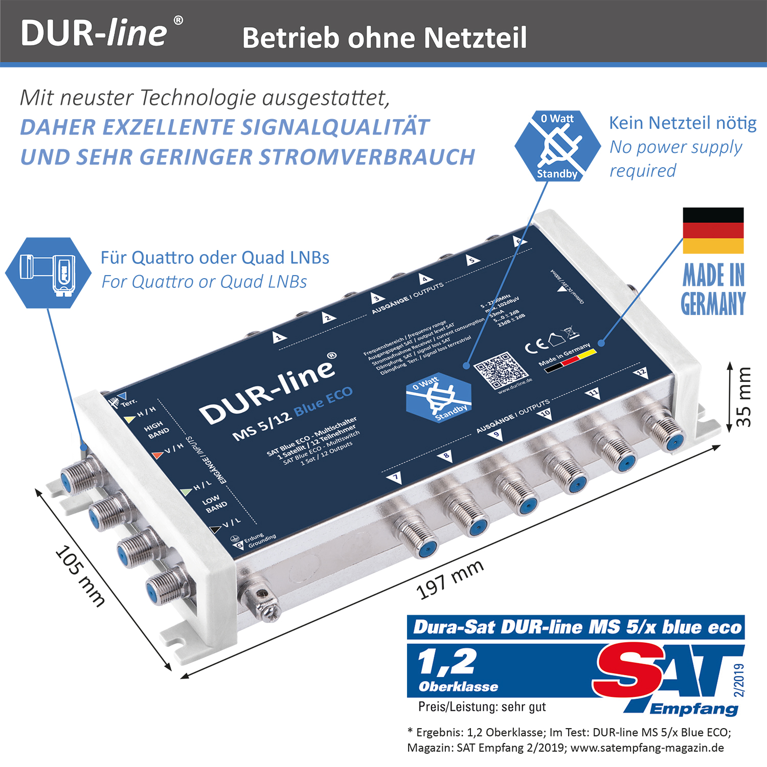 Multischalter 5/12 - DUR-line Blue eco Stromspar für 12 Teilnehmer-/bilder/big/13106_3.jpg