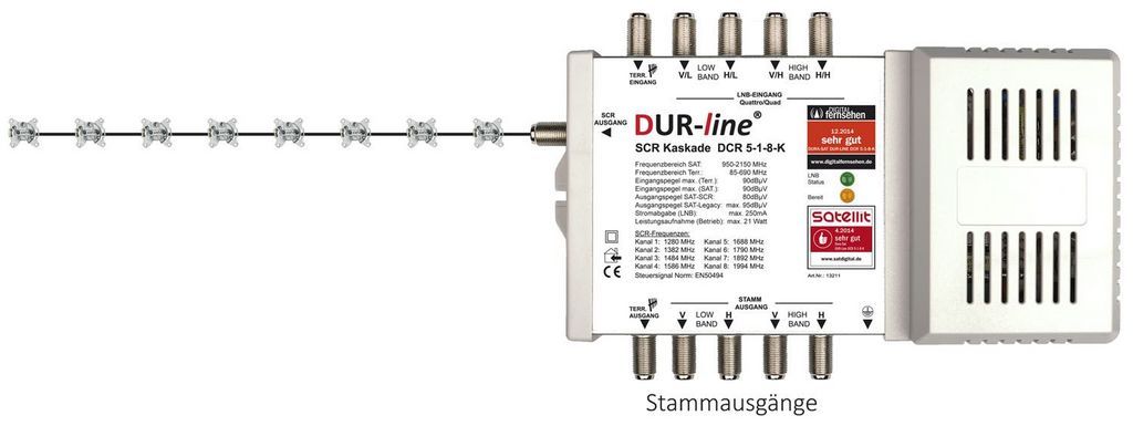 DUR-line DCR 5-1-8-K Unicable Einkabel Multischalter Kaskade für-/bilder/big/13211_3.jpg