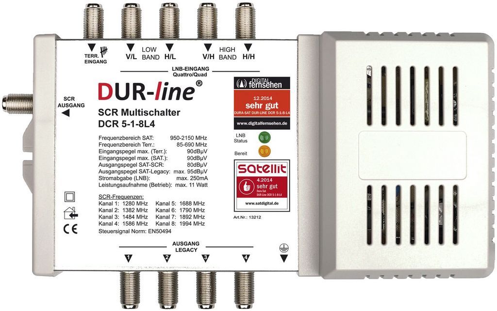 DUR-line DCR 5-1-8-L4 Unicable Einkabel Multischalter für-/bilder/big/13212_2.jpg