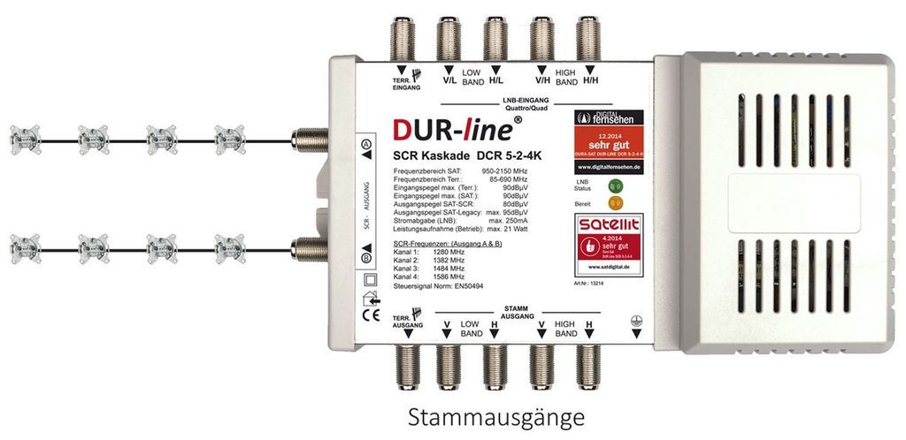 DUR-line DCR 5-2-4-K Unicable Einkabel Multischalter Kaskade für-/bilder/big/13214_3.jpg