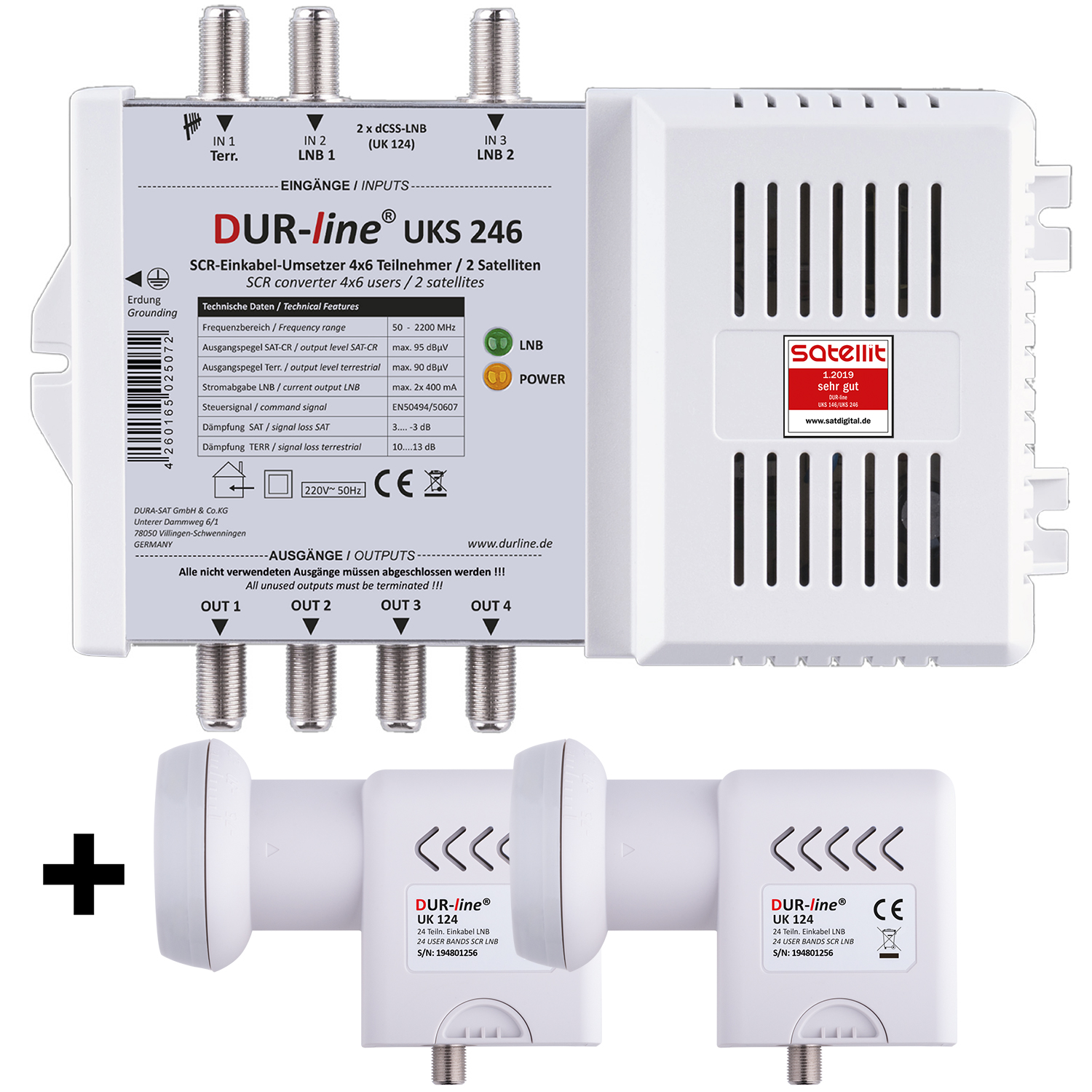 DUR-line 13249  Unicable / Einkabelset für 24 Teilnehmer 2 Satelliten-/bilder/big/13249-0.jpg