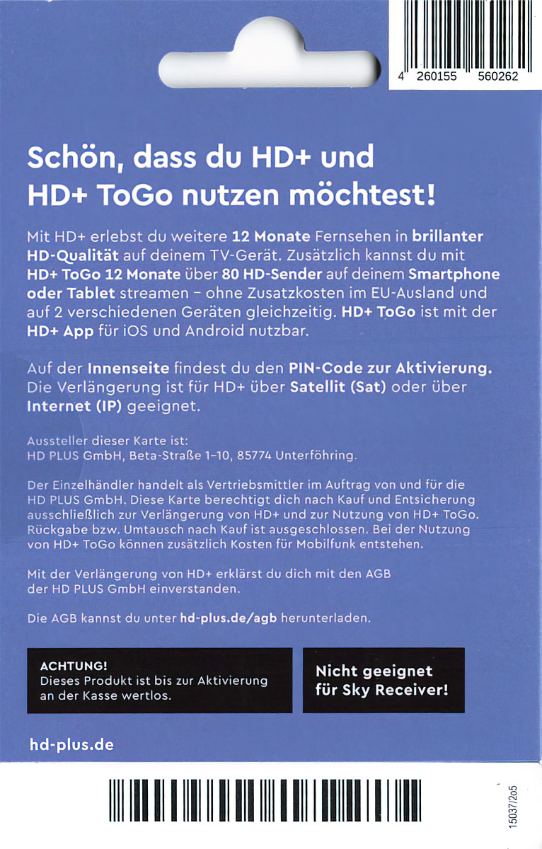 HD Verlängerungscode mit HD+ ToGo sofort (24/7 Service) per E-Mail-/bilder/big/15037_3.jpg