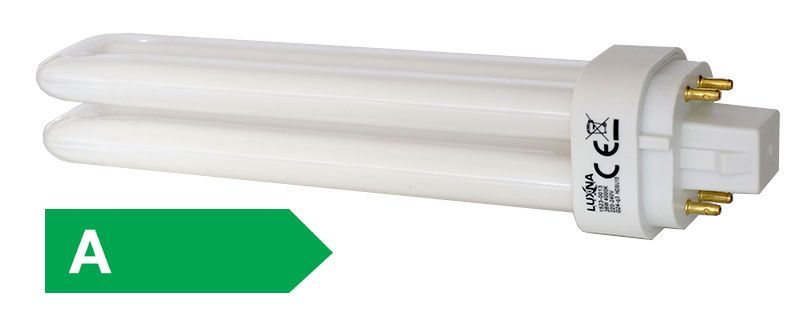 LUXNA LAMPS EDDE26/830 Kompaktleuchtstofflampe 26 Watt 1800 Lumen Sockel G24q-3(4-pins) 3000K ohne integriertes Vorschaltgerät