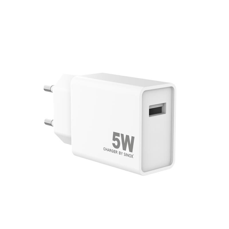 sinox Pro SXP 6005  USB-A Ladegerät 5 Watt USB-A Anschluss weiß