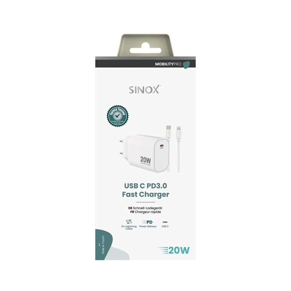 sinox Pro SXP 6820  USB-C Schnellladegerät mit USB-C/Lightning-Kabel-/bilder/big/202307131153441877_9174411_2_2.jpg