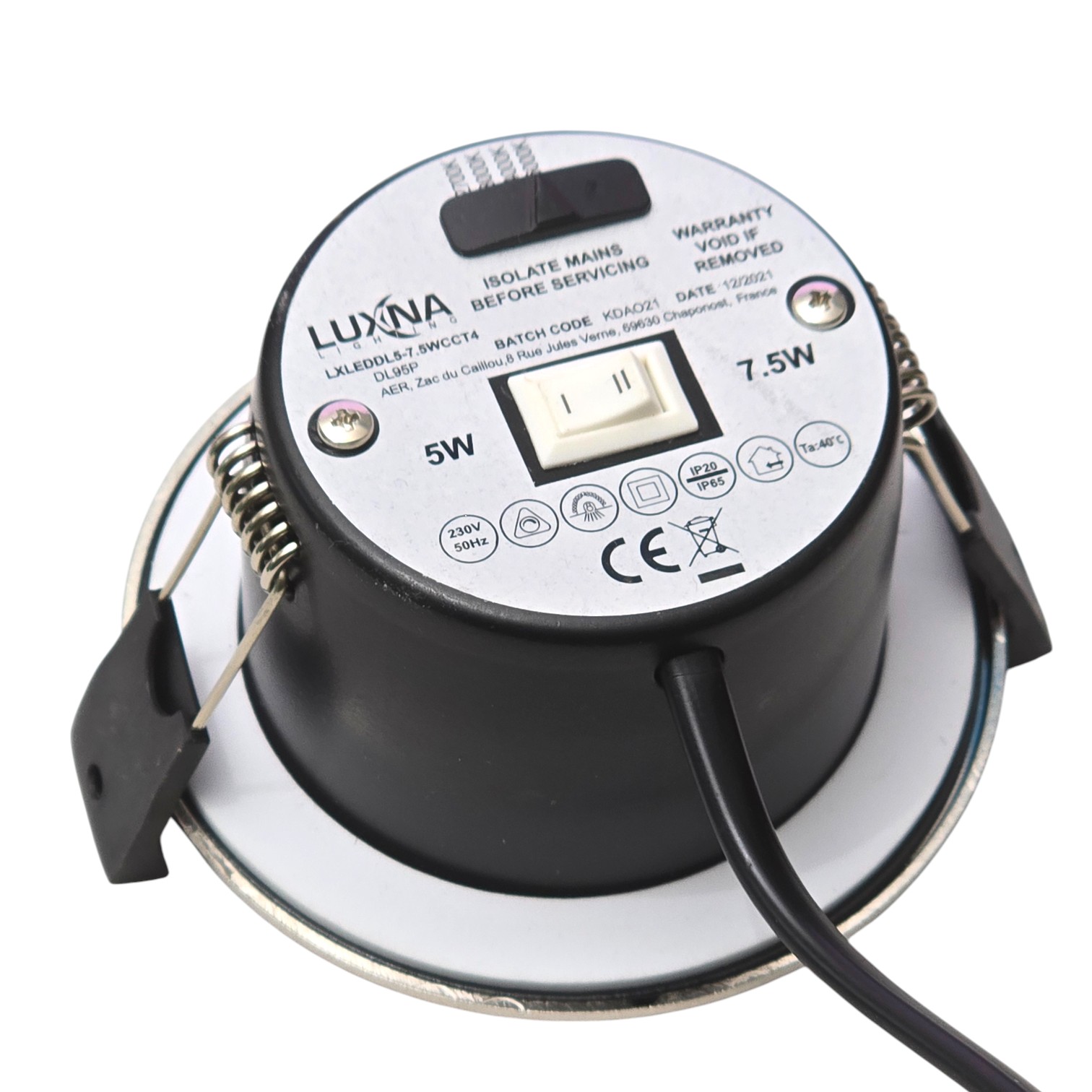Luxna Lighting LXLEDDL5-7.5WCCT4 LED Einbaustrahler 230 V dimmbar |-/bilder/big/20251014_161838%20(1).jpg