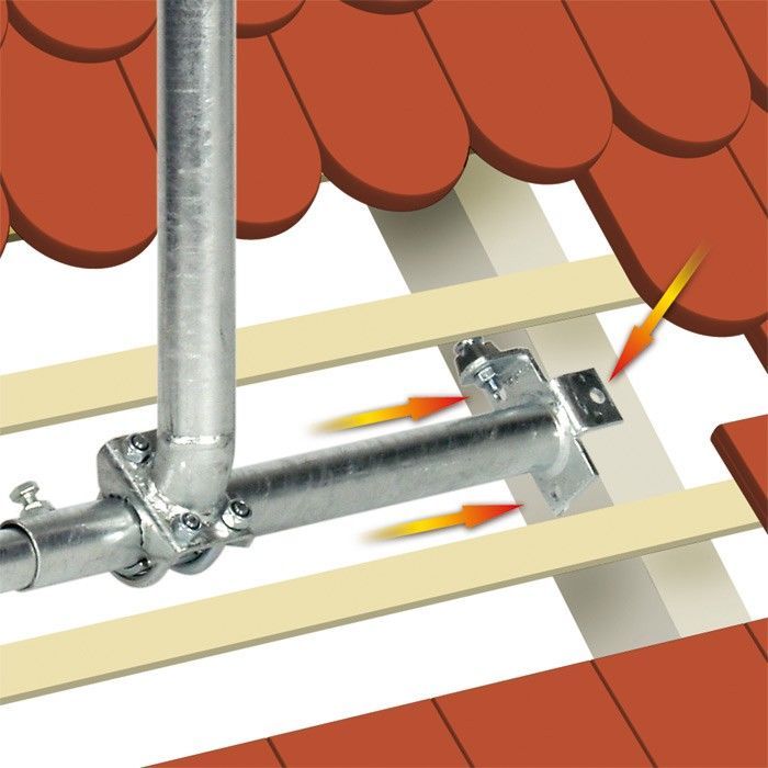 Dachsparrenhalter - Fuba DSP050 Breite: 52 - 85 cm Masthöhe: 130 cm-/bilder/big/29440085_2.jpg