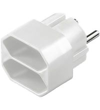 goobay 51000  Euro-Mehrfach-Adapter 2-fach 