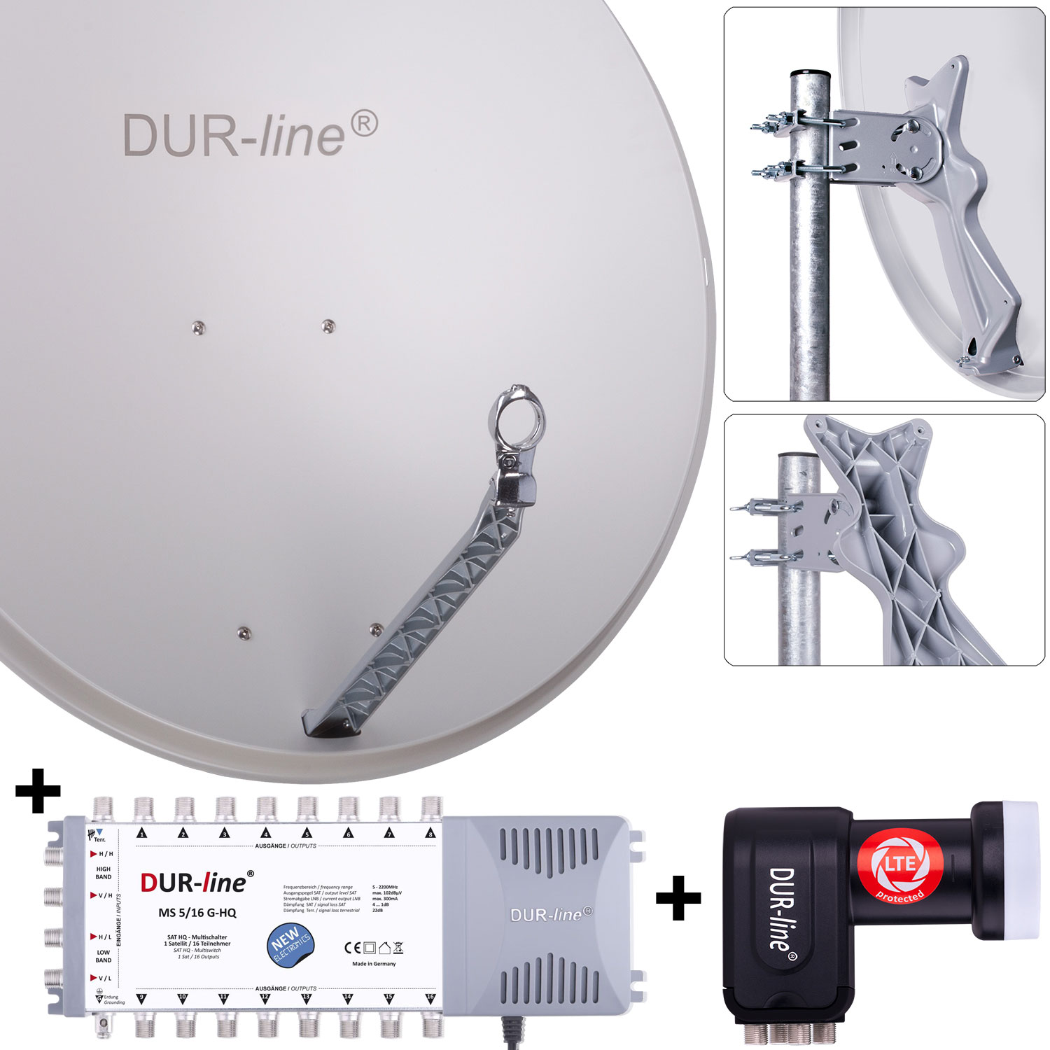 DUR-line 16 Teilnehmer Set 90 cm - Qualitäts-Sat-Komplettanlage 31315-/bilder/big/31315_1.jpg