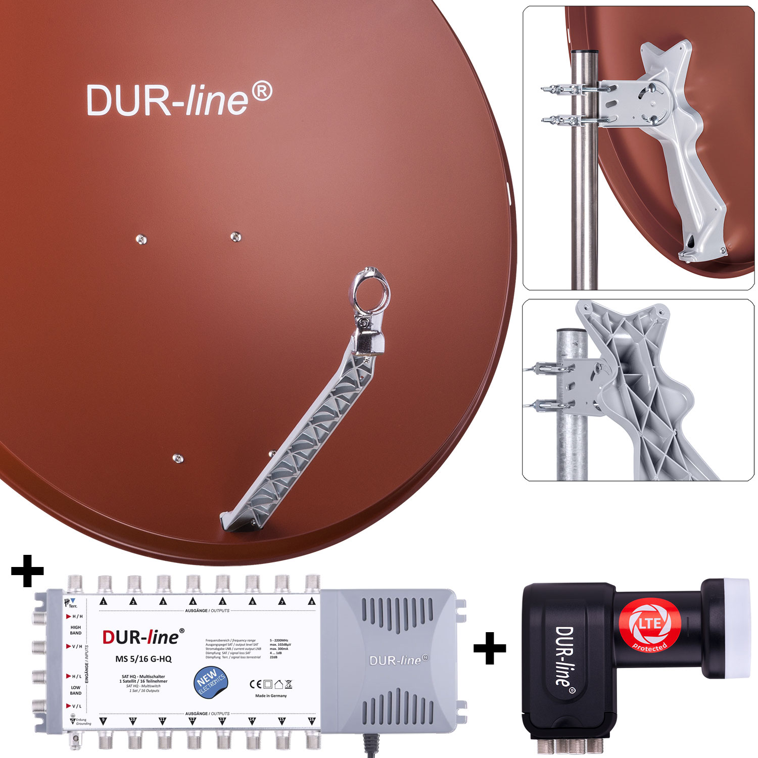 DUR-line 16 Teilnehmer Set 90 cm - Qualitäts-Sat-Komplettanlage 30317-/bilder/big/31317_1.jpg