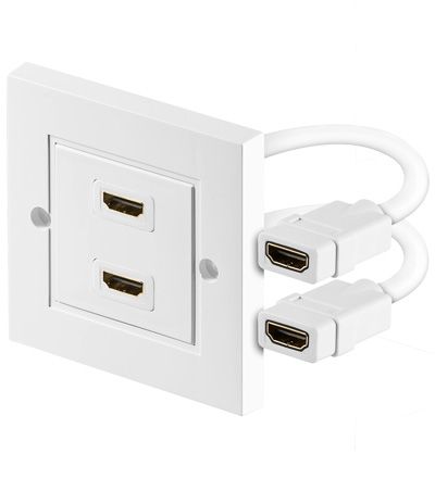 Wentronic 51723  HDMI Anschlussdose mit 2 HDMI Anschluss 