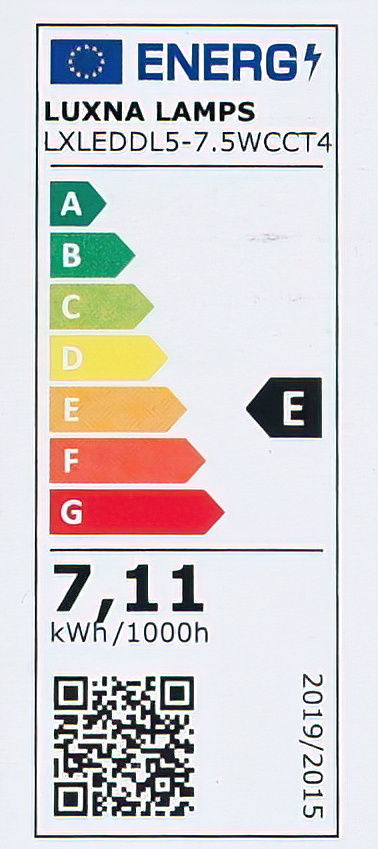 Luxna Lighting LXLEDDL5-7.5WCCT4 LED Einbaustrahler 230 V dimmbar |-/bilder/big/DSCF0158.jpg