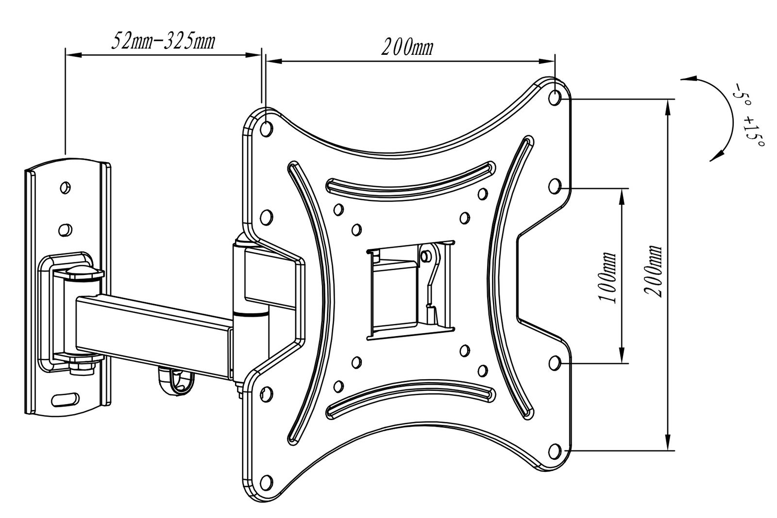 Wandhalter für LCD TV My Wall HL15-2-/bilder/big/HL15-2-TZ.jpg