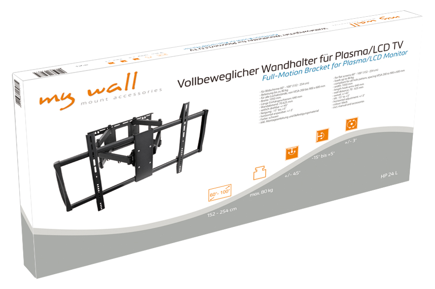 Vollbeweglicher Wandhalter für LCD TV My Wall HP24-/bilder/big/HP24_Karton.jpg