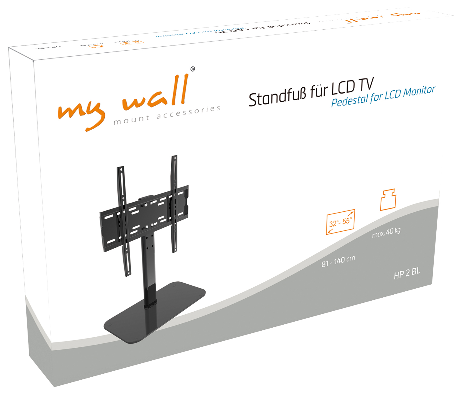 Standfuß für LCD TV MyWall HP2B-/bilder/big/HP2BL_Karton.jpg