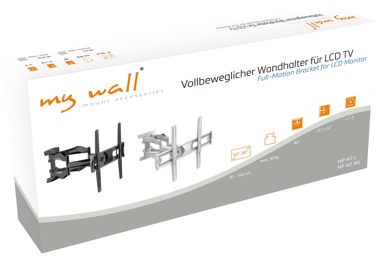 Vollbeweglicher Wandhalter für LCD TV MyWall HP40-/bilder/big/HP40L,HP40WL_karton.jpg