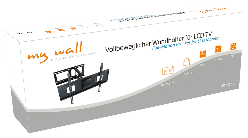 Vollbeweglicher Wandhalter für LCD TV My Wall HP7-2A-/bilder/big/HP7-2A_karton.jpg