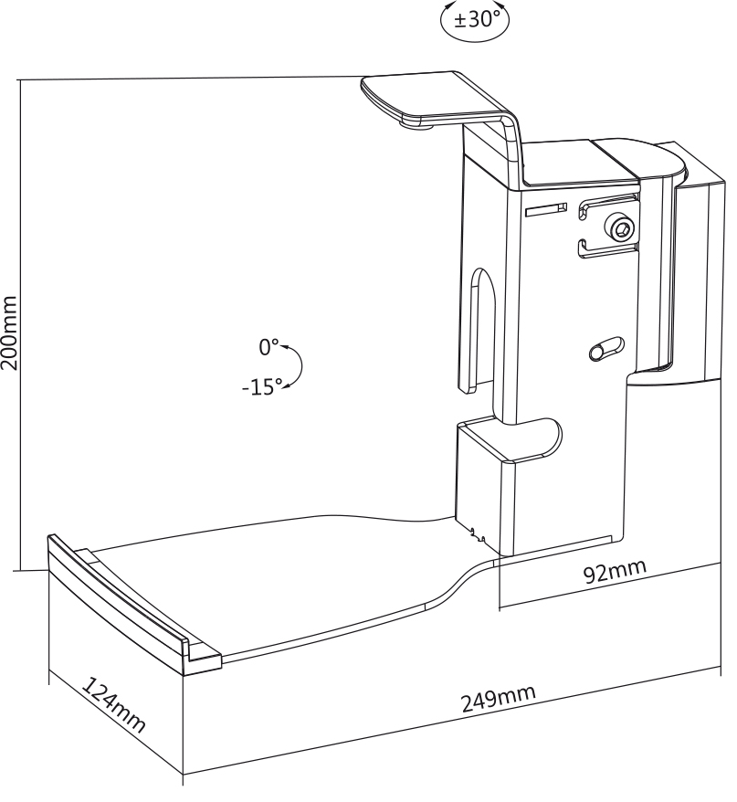 2 Wandhalter für Sonos Lautsprecher PLAY; 5 ; Gen. 2 My Wall HS15W-/bilder/big/HS15L_TZ.jpg