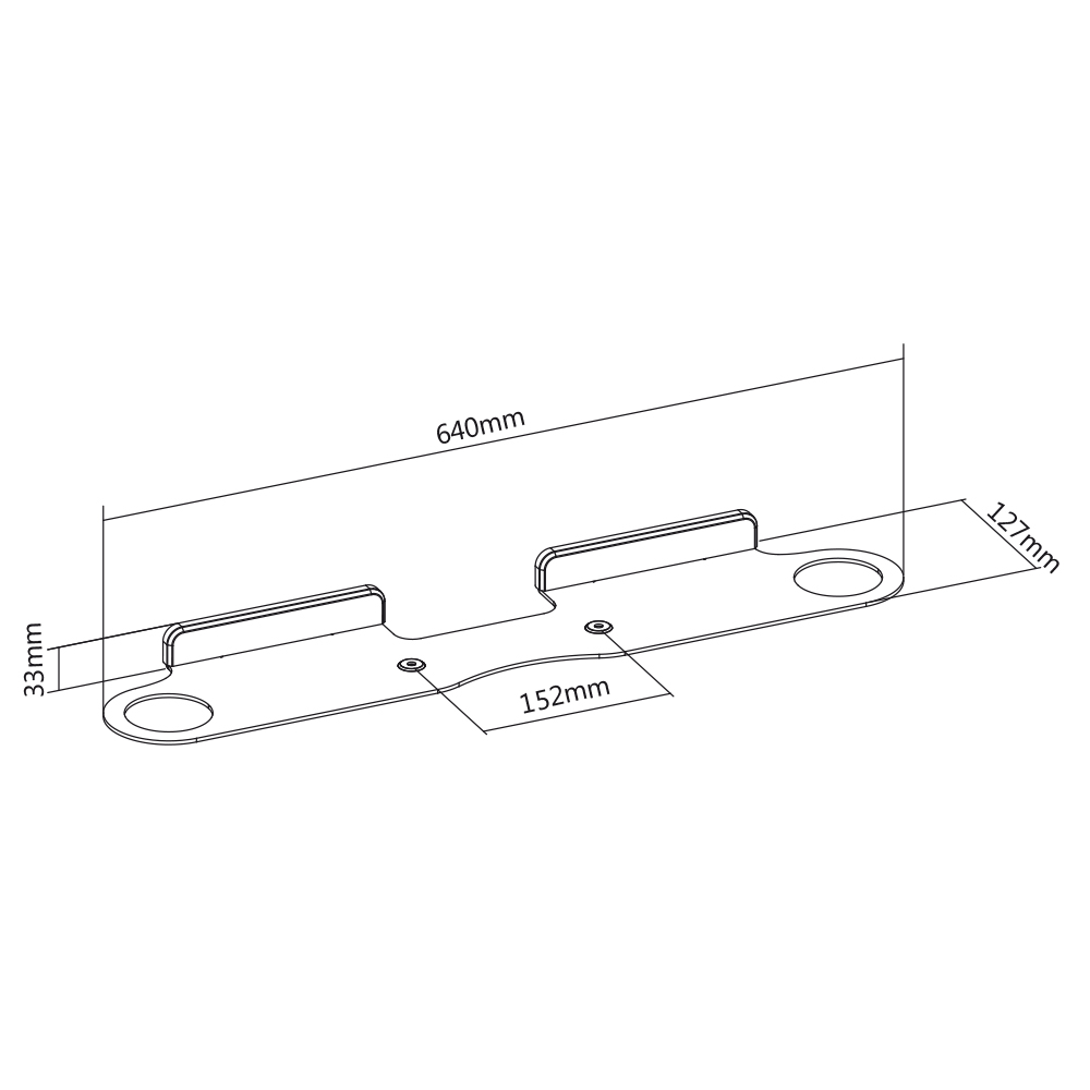 Wandhalterung für Sonos ® Beam My Wall HS8W-/bilder/big/HS8W_TZ.jpg