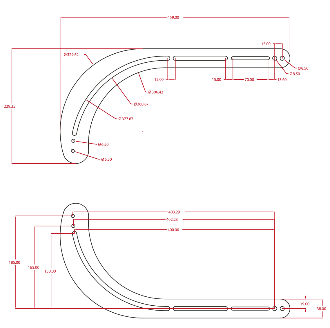 Universal Halterung Soundbar zur Befestigung am TV My Wall HZ21-/bilder/big/HZ21_tz.jpg