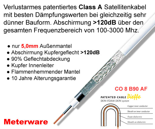 Antennenkabel - Bieffe Cavi CO 8 B90 AF 5.0 mm 120 dB weiß Sat Kabel-/bilder/big/bieffe_co8b90af.jpg