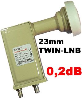 Twin LNB - Bauckhage BW23T 23 mm Feed 3D & 4K ready für 2 Teilnehmer-/bilder/big/bw23t.jpg