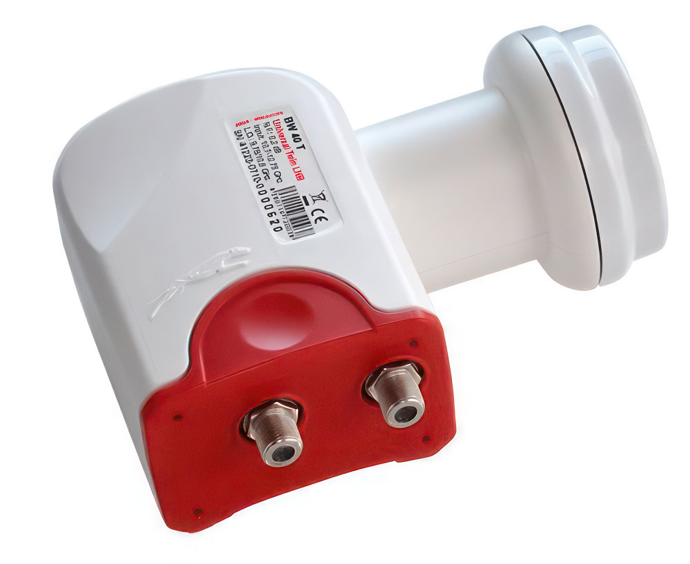 Twin LNB - Bauckhage BW40T 3D & 4K ready für 2 Teilnehmer 