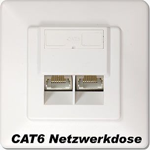 Wentronic CAT6AP-W Cat6 Netzwerkdose CAT6 AUP-W für Auf- und-/bilder/big/cat6front.jpg
