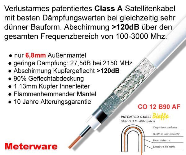 Antennenkabel - Bieffe Cavi CO 12 B90 AF 6.8 mm 120 dB weiß Sat Kabel-/bilder/big/co12_weiss.jpg