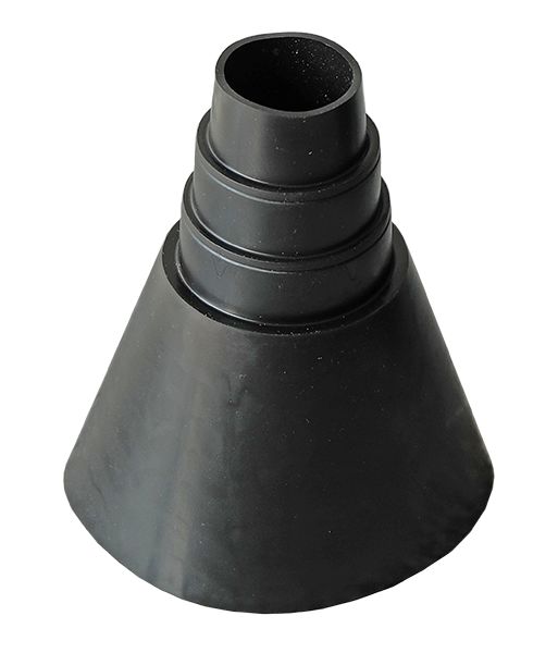 50mm Manschette / Montagestutzen Werit 14376 für Mastdurchmesser 32 - 50mm UV-beständig schwarz
