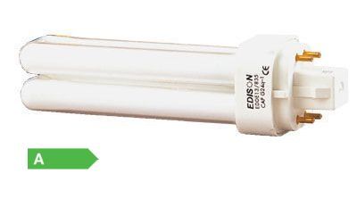 LUXNA LAMPS EDDE18/830 Kompaktleuchtstofflampe 18 Watt 1200 Lumen Sockel G24q-2(4-pins) 3000K ohne integriertes Vorschaltgerät