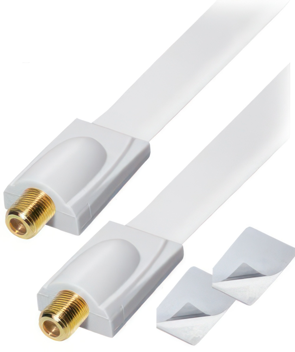 Transmedia Profi FF40FWGL Fensterdurchführung Sat Kabel Flachkabel Ultraflach nur 2.8mm dünn