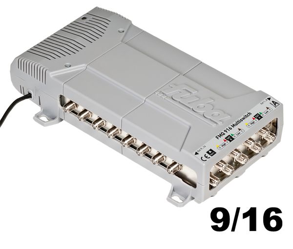 Multischalter 9/16 - Fuba Profi FMQ 916 2 Satelliten für 16 Teilnehmer 