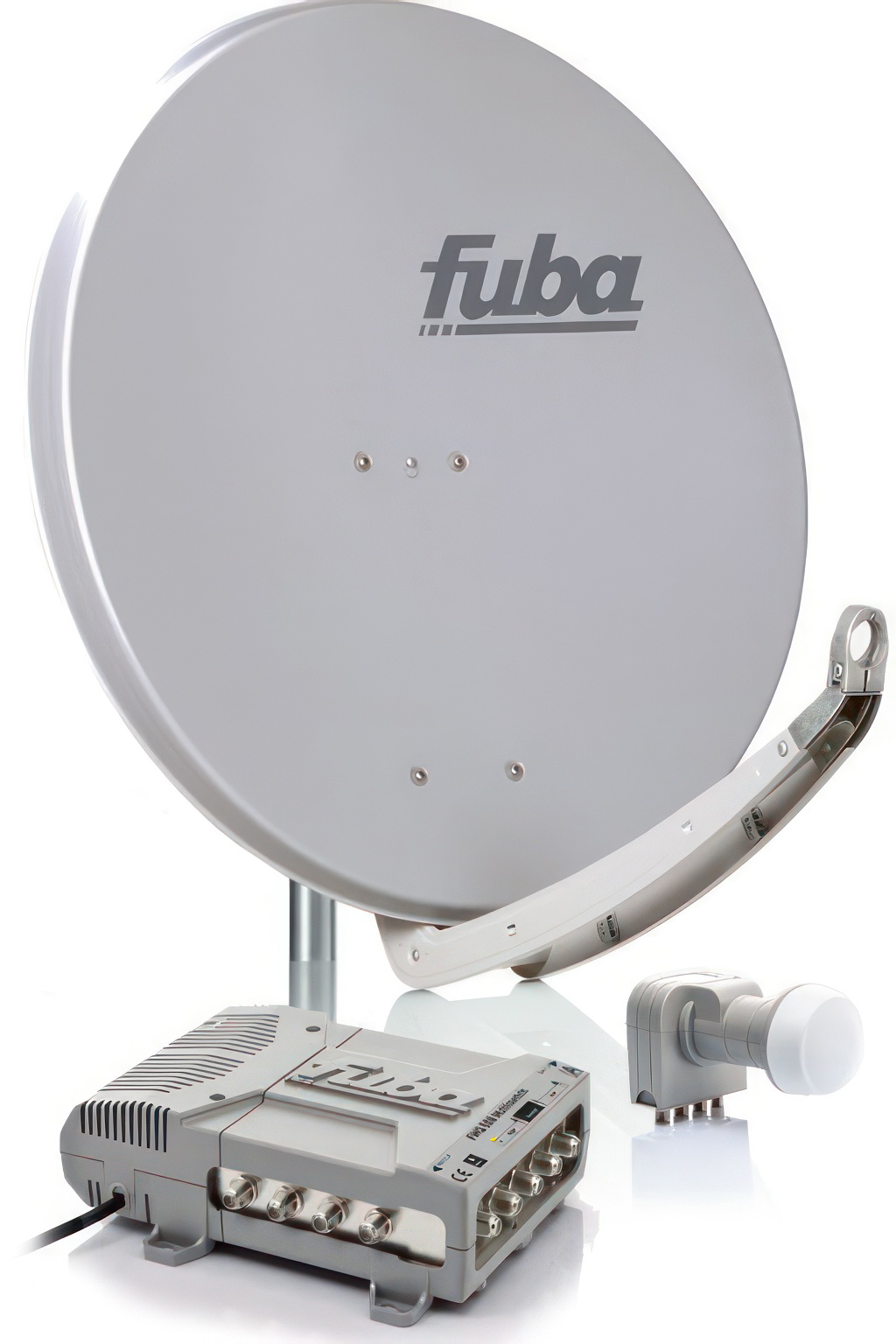8 Teilnehmer Sat-Anlage - Fuba Profi85 HD08G Schüsselgröße: 85 cm 8 Anschlüsse grau 4K / 3D / HDTV ready