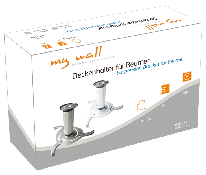 Deckenhalter für Beamer My Wall H16-2W-/bilder/big/h16-2l-h16-2,lw-karton.jpg