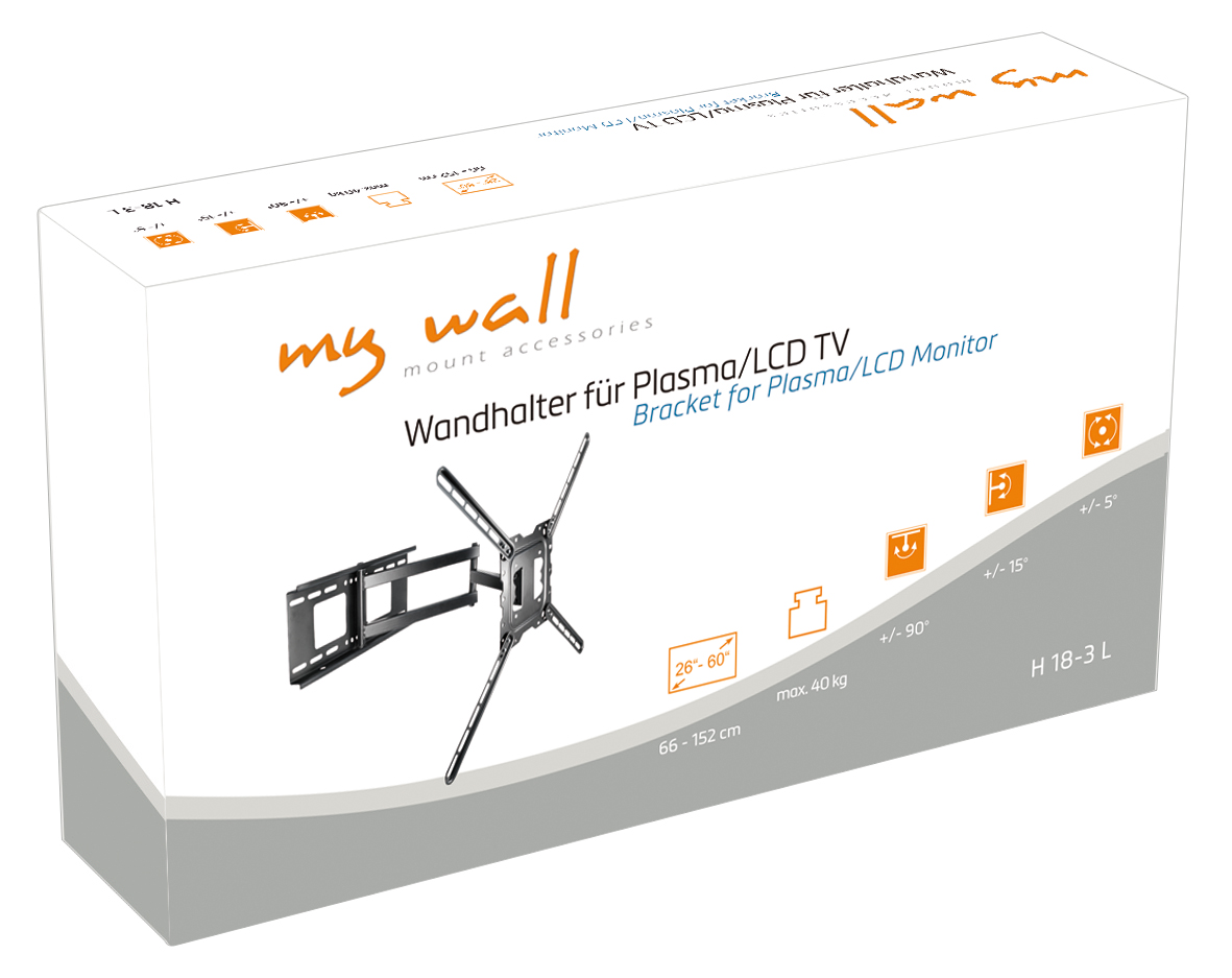 Wandhalter für LCD TV MyWall H 18-3-/bilder/big/h18-3_box.jpg
