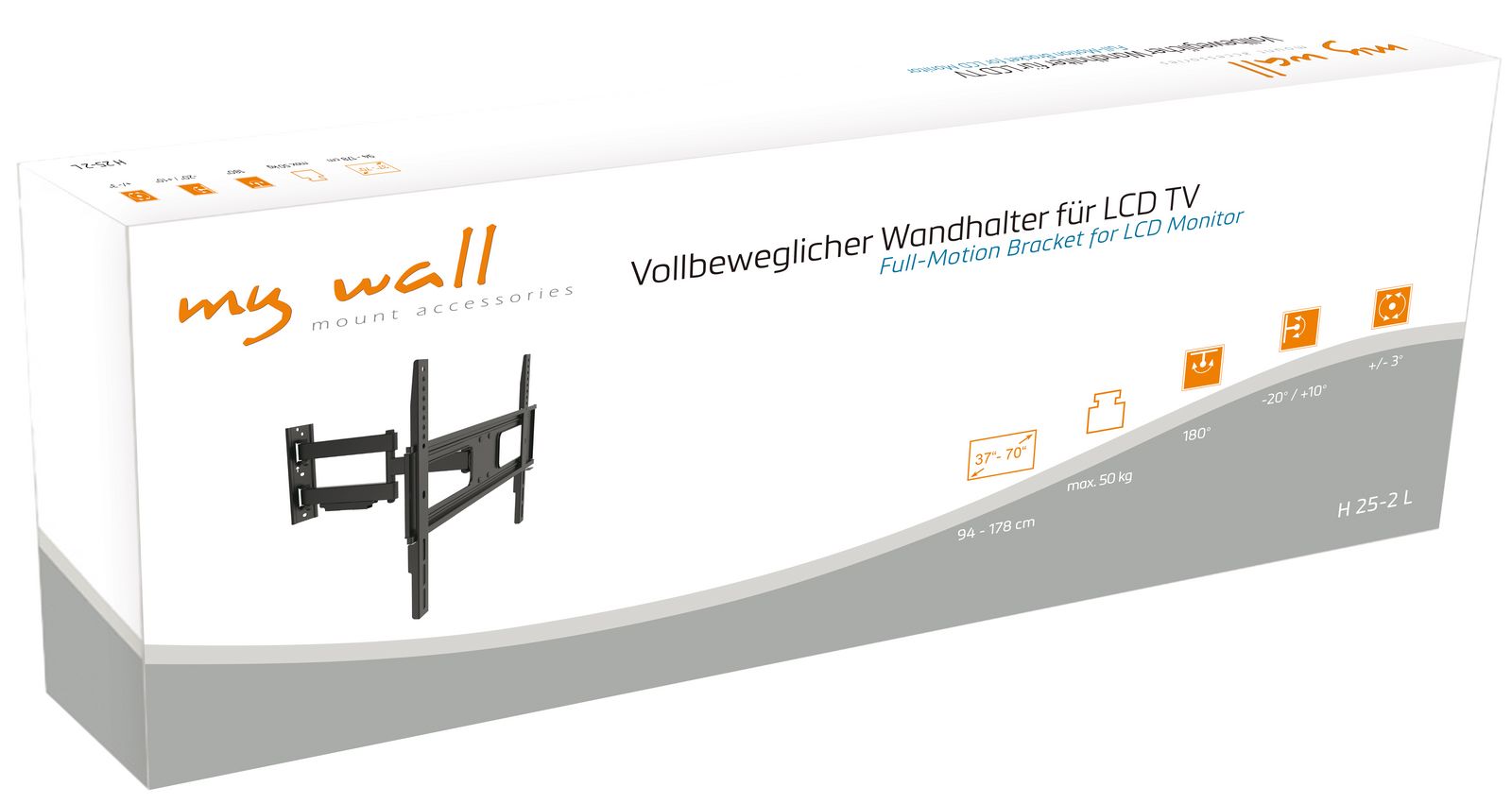 Vollbeweglicher Wandhalter für LCD TV MyWall H25-2-/bilder/big/h25-2_karton.jpg