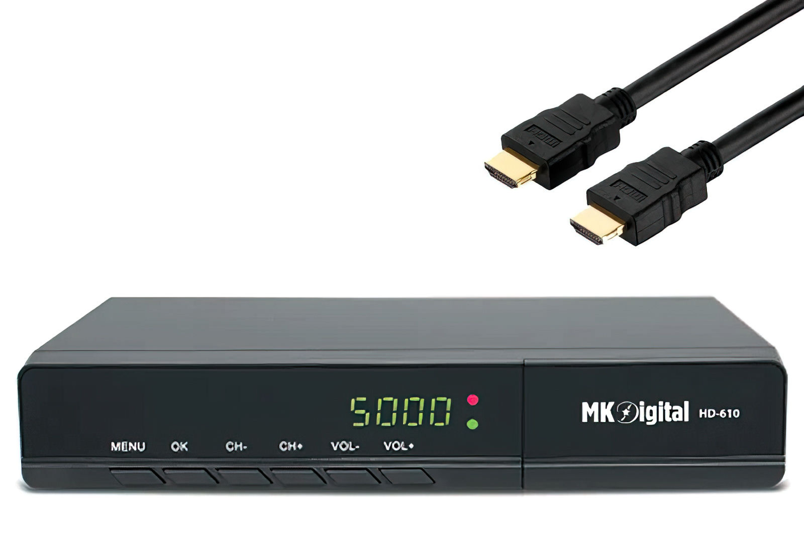 MK Digital HD-610 FULL HDTV Sat Receiver HDMI EPG USB Mediaplayer Astra-Hotbird-Türksat vorprogrammiert