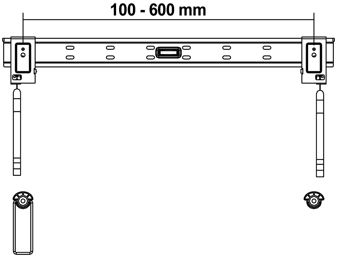 Wandhalter für LCD TV My Wall HE3-2-/bilder/big/he3-2_tz.jpg