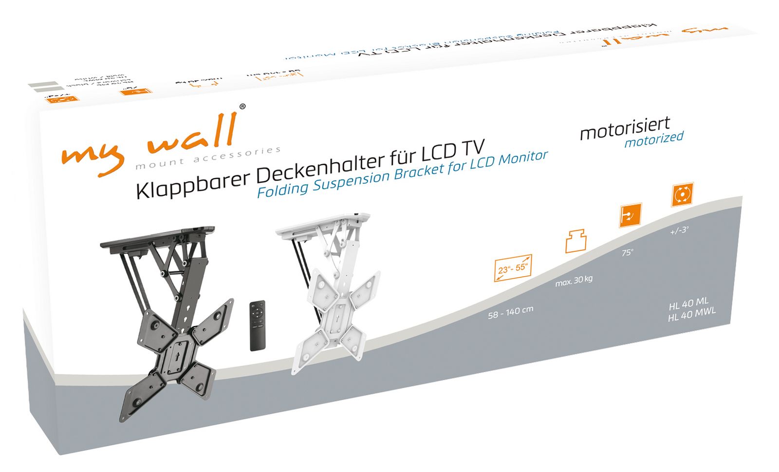 Motorisierter & klappbarer Deckenhalter für LCD TV My Wall HL40 M-/bilder/big/hl40ml_hl40wml_karton.jpg