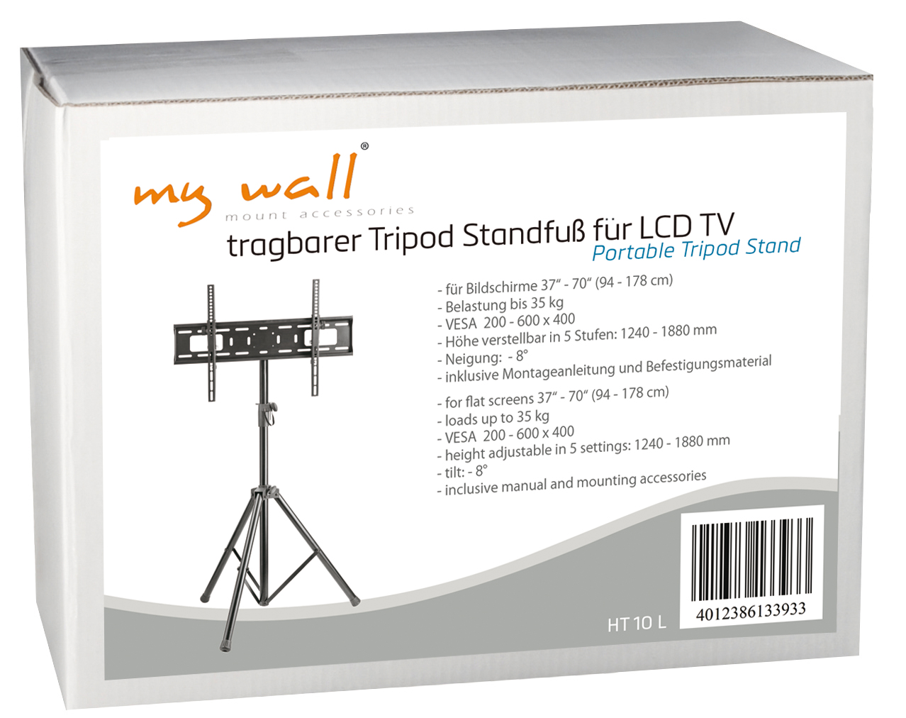 tragbarer Tripod Standfuß für LCD TV My Wall HT10-/bilder/big/ht10_karton.jpg