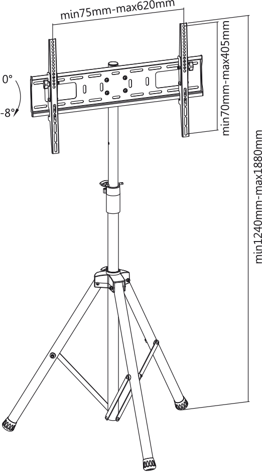 tragbarer Tripod Standfuß für LCD TV My Wall HT10-/bilder/big/ht10l_tz.jpg