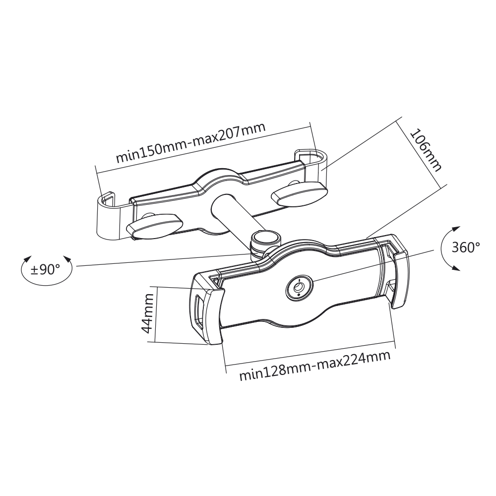 Tablet-Halterung für Autokopfstütze My Wall HT3-/bilder/big/ht3_tz.jpg