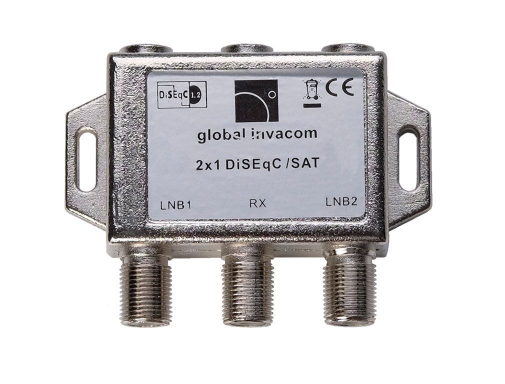 DiSEqC Schalter 2/1 | DiSEqC Umschalter Global Invacom 2 Satelliten für 1 Teilehmer